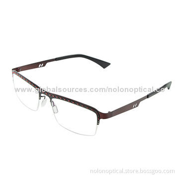 New style stainless steel eye-wear with demo lens, customized logos